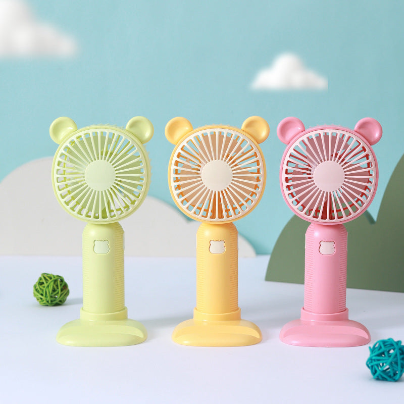 Unisex Portable Table Fan in Cute Bear Design Bowlift