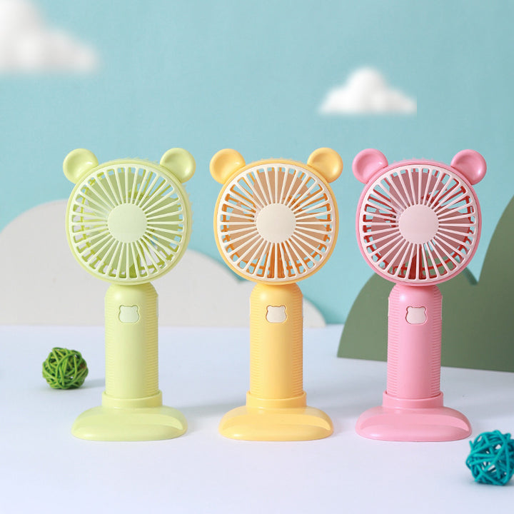 Unisex Portable Table Fan in Cute Bear Design Bowlift