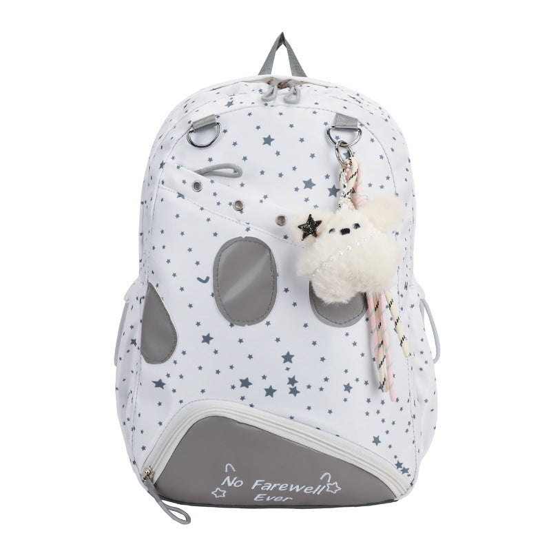 Star-Patterned Adventure Backpack Bowlift