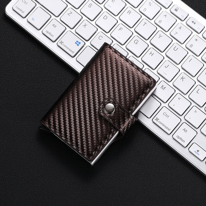 RFID-Blocking Leather Cardholder Bowlift