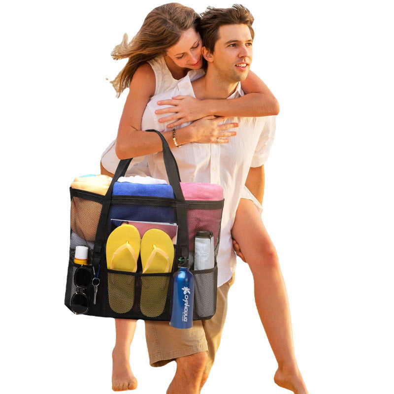 Beach bag with breathable net material Bowlift