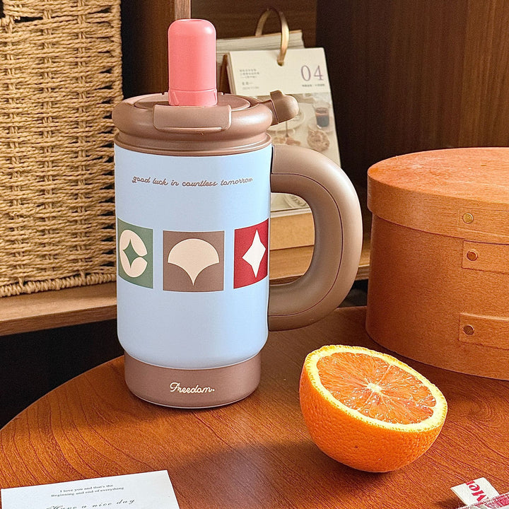 Women Practical Drinking Containers with Innovative Carry Handle Bowlift