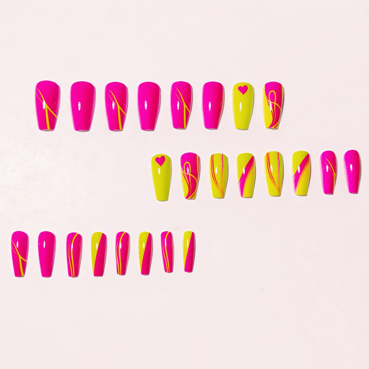 Neon Themed Nail Art Bowlift