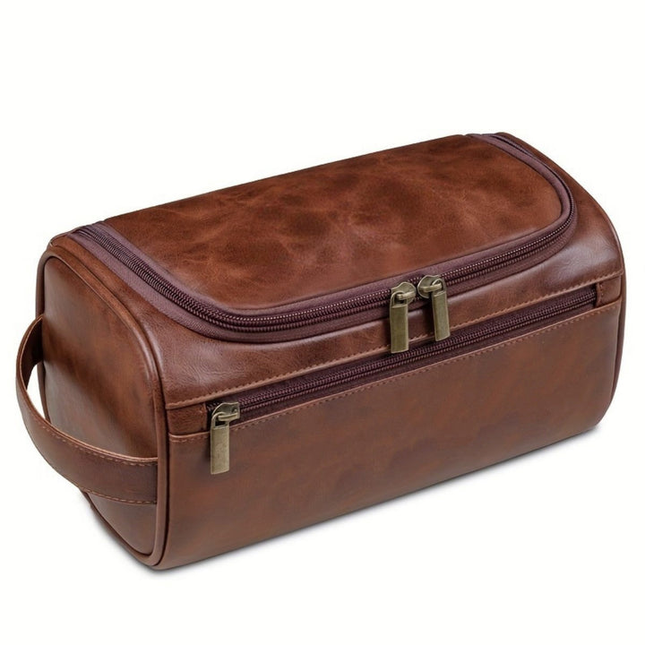 Elegant Cosmetic Bag Made of Artificial Leather Bowlift
