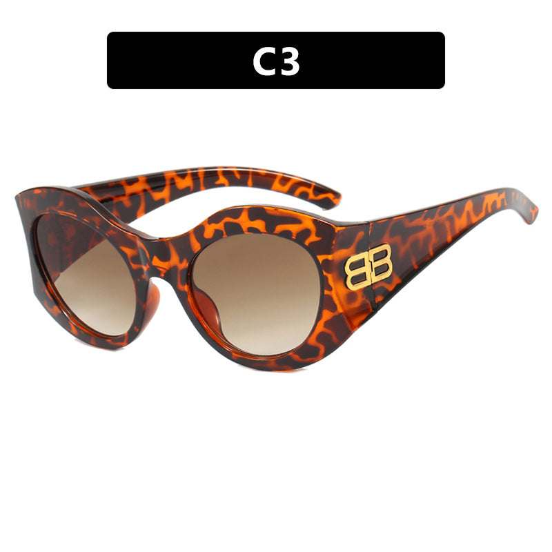 Ladies stylish Cat-Eye sunglasses with high-gloss design and protective lenses Bowlift