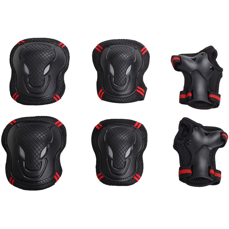 Complete Skate Protection Pad Set with Breathable Mesh and EVA Shock-Absorbing Shell Bowlift