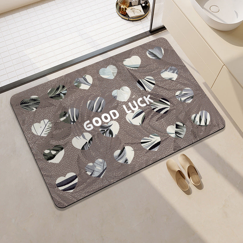 Decorative Motivational Bath Mat Bowlift