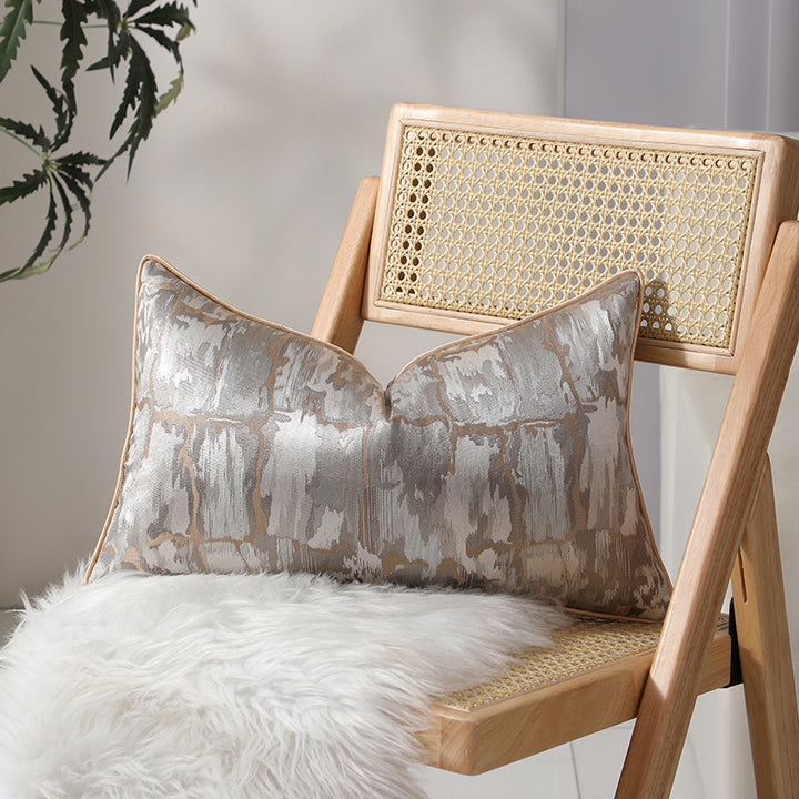 Artistic Geometric Pattern Lumbar Pillow