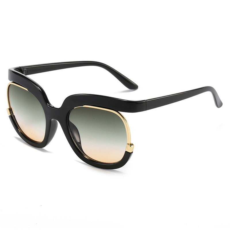 Women Oversized Sunglasses with Elegant Tortoise Design Bowlift