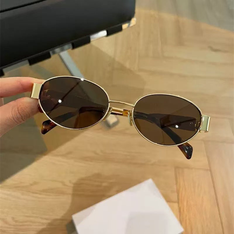 Elegant Modish Oval Frame Sunglasses Bowlift