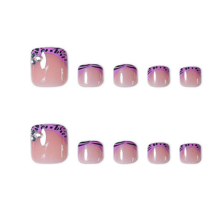 Decorative Nail Art Extensions with Gem Accents Bowlift
