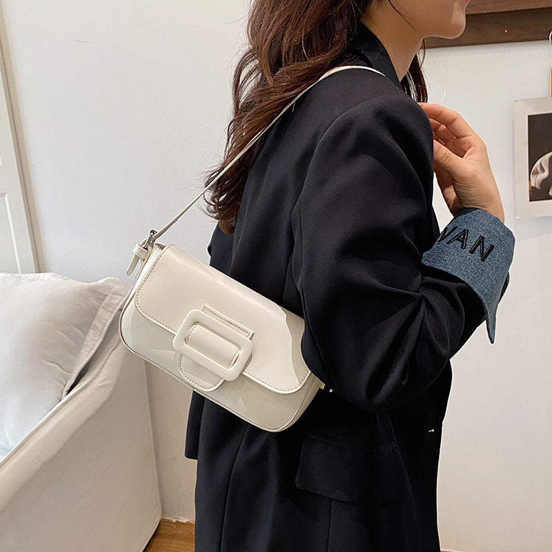 Structured Leather Crossbody Bag Bowlift