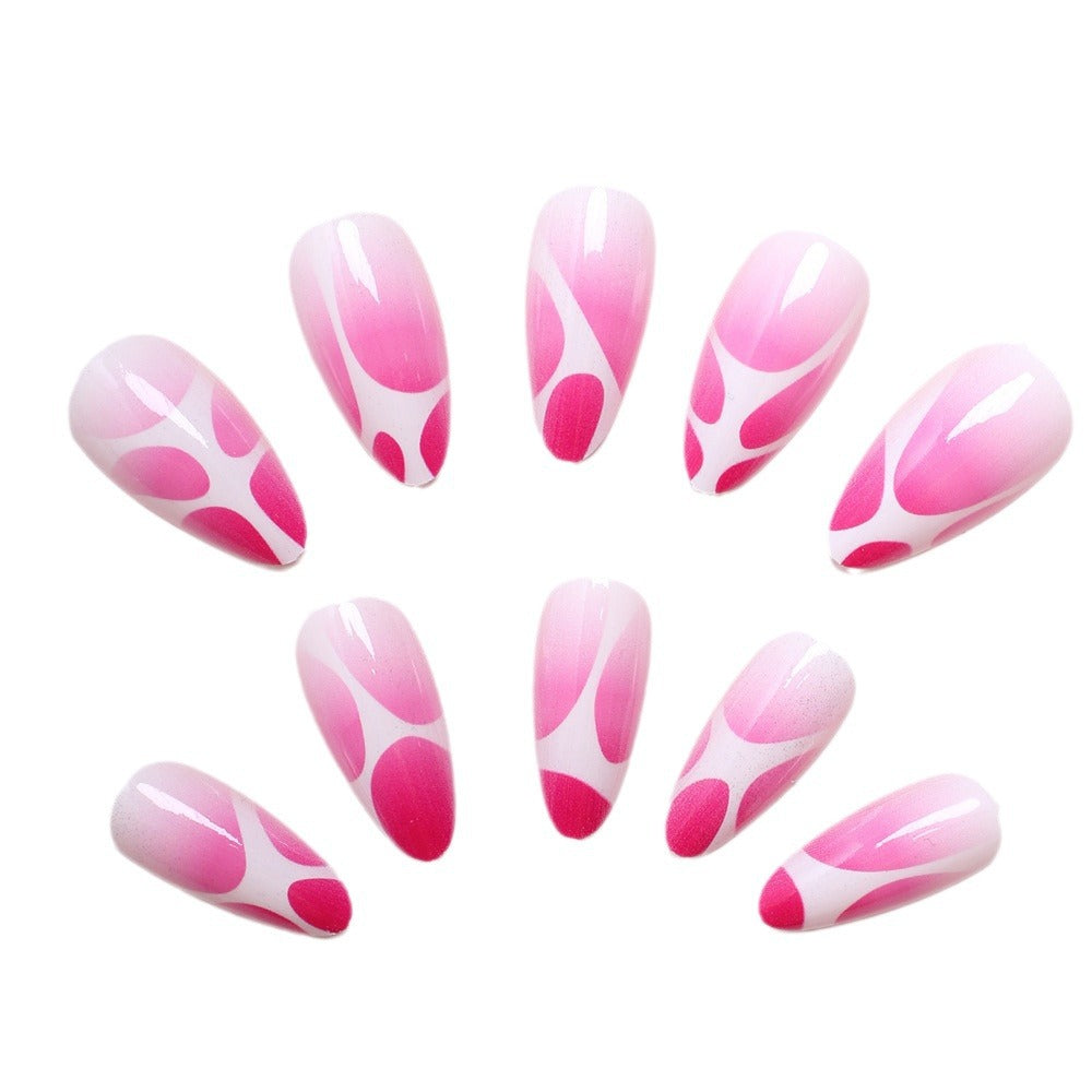 Artistic Abstract Press-On Nails Bowlift