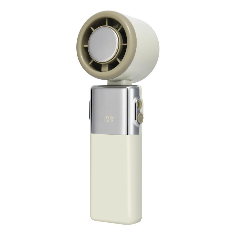 Women's portable hand fan with intelligent digital display Bowlift