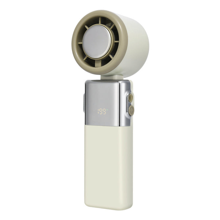 Women's portable hand fan with intelligent digital display Bowlift