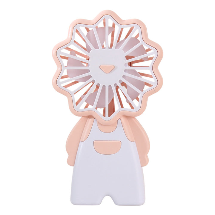 Ladies Portable Hand Fan in Cute Lion Design Bowlift