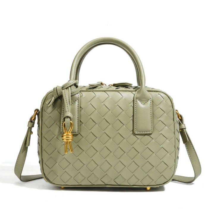 Textured Leather Boutique Handbag Bowlift