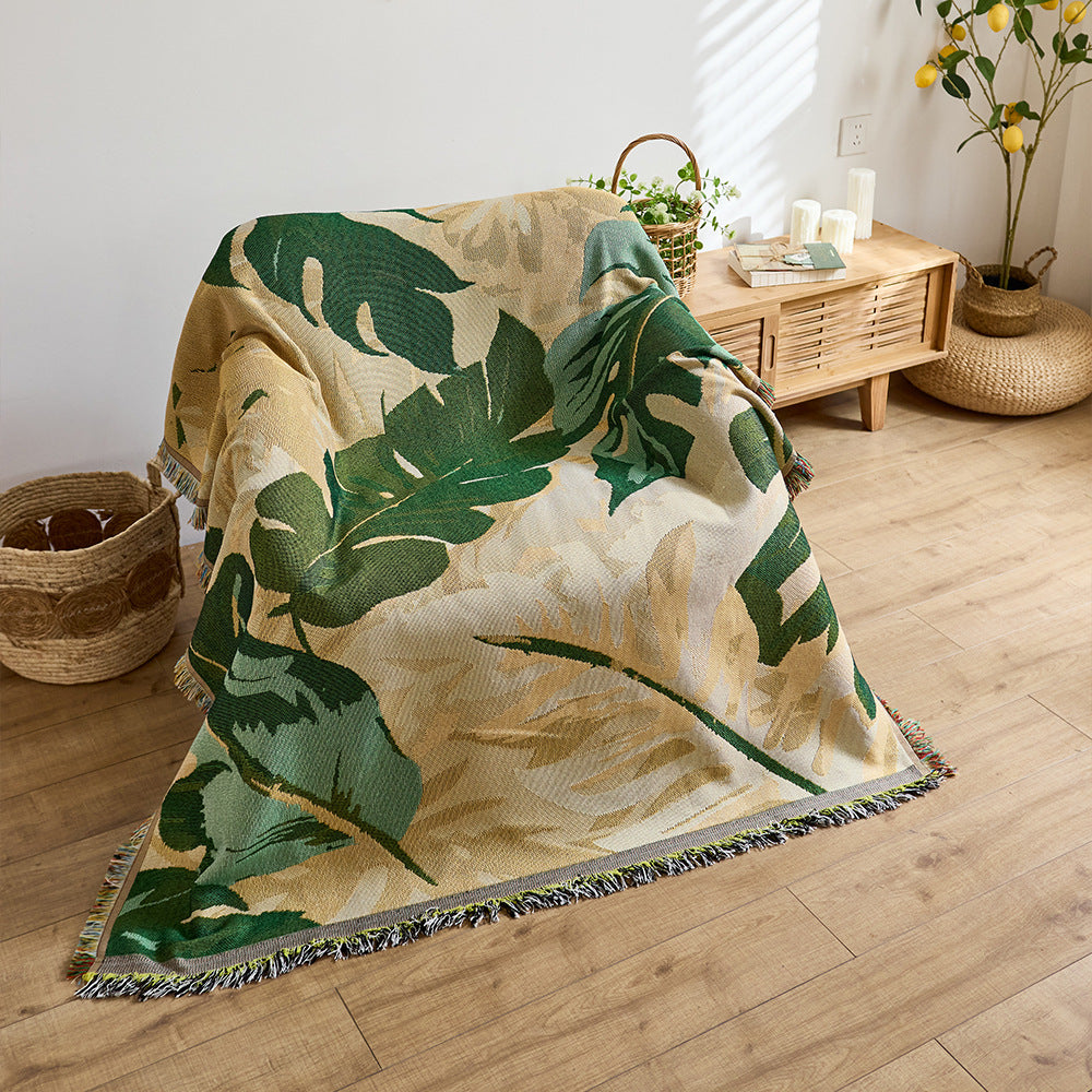 Artistic Jacquard Throw Blanket