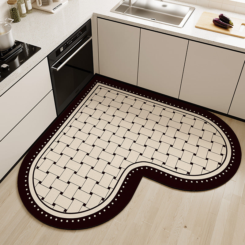 Heart-Shaped Kitchen Comfort Mat