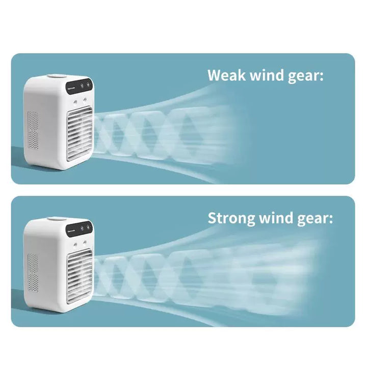 Unisex One Size Personal Desktop Evaporator Micro Cooler with Top Fill Ice Reservoir Adjustable Multi-Angle Air Outlets Whisper Quiet USB Fan Bowlift