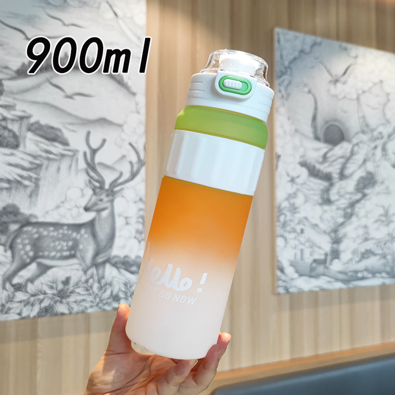 Ladies versatile drinking bottle with innovative flip lid Bowlift