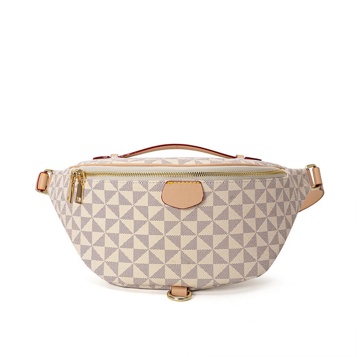 Stylish Geometric Patterned Belt Bag