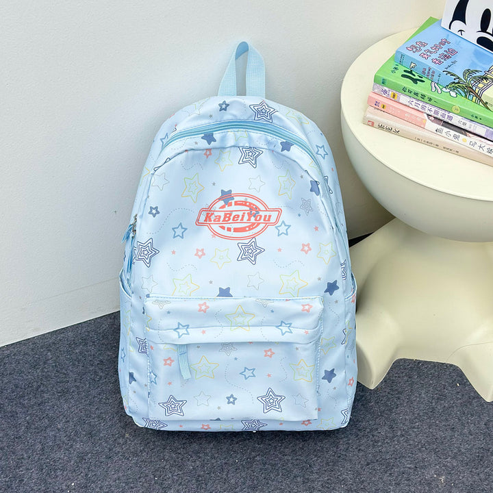 Star-Themed Multi-Compartt Backpack Bowlift