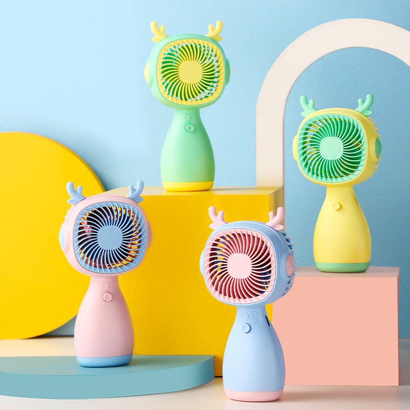 Cute Cat-Themed Portable Handheld Fan Bowlift