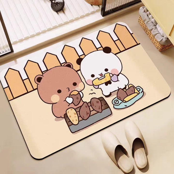 Cartoon Character Absorbent Floor Mat