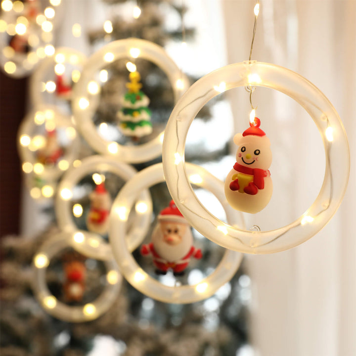 BowLift | Christmas Circle Doll Hanging Decoration 10 LED USB String Lights