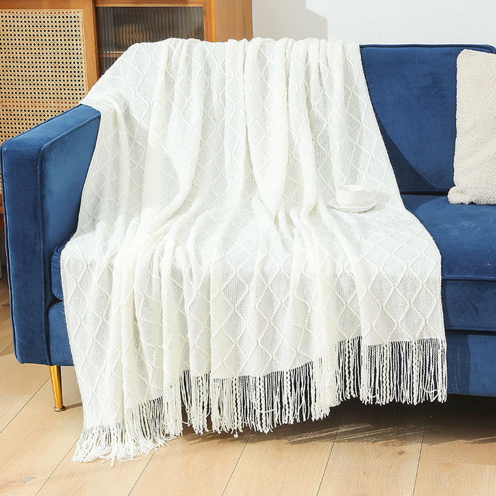 Ladies cozy knit blanket Bowlift