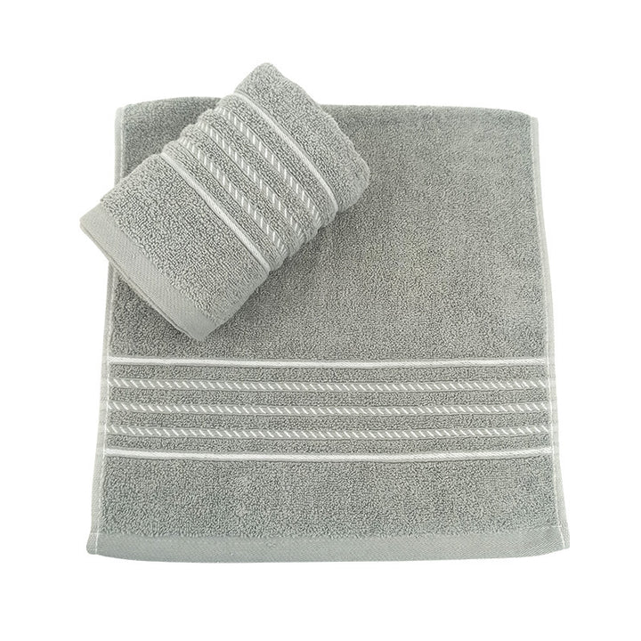 Terry Bath Towel with High-Quality Check Border Bowlift