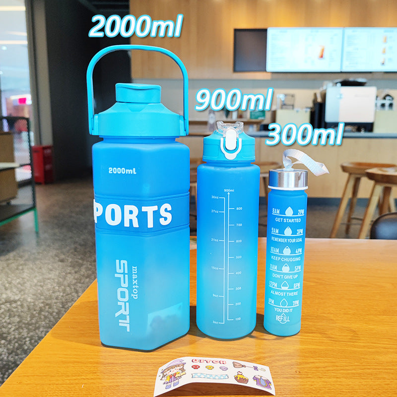 Women's Sports Water Bottle with Motivational Scales Bowlift