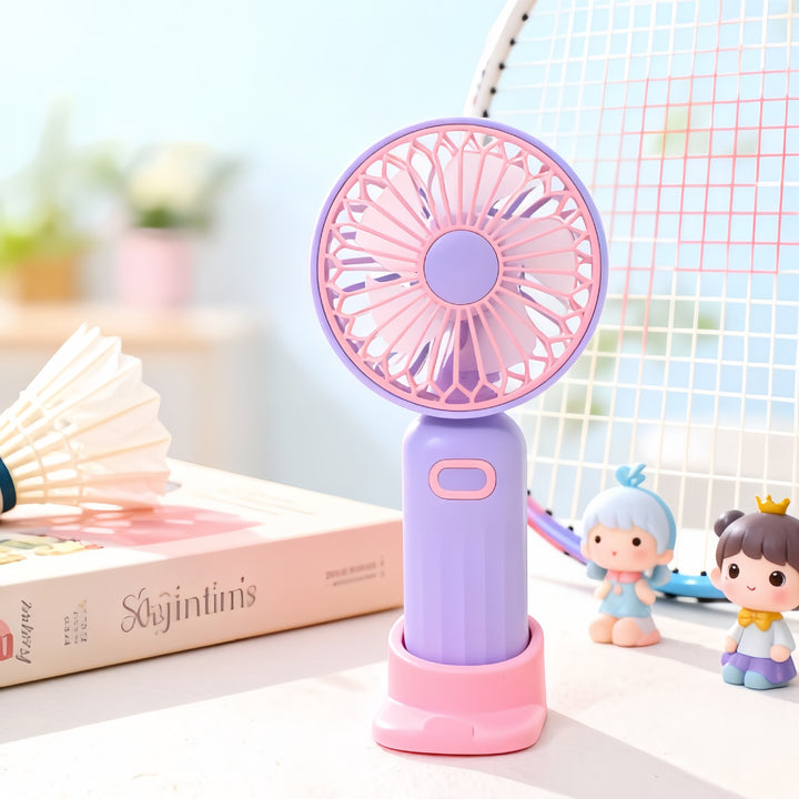Women's Portable USB Hand Fan with Ergonomic Design Bowlift