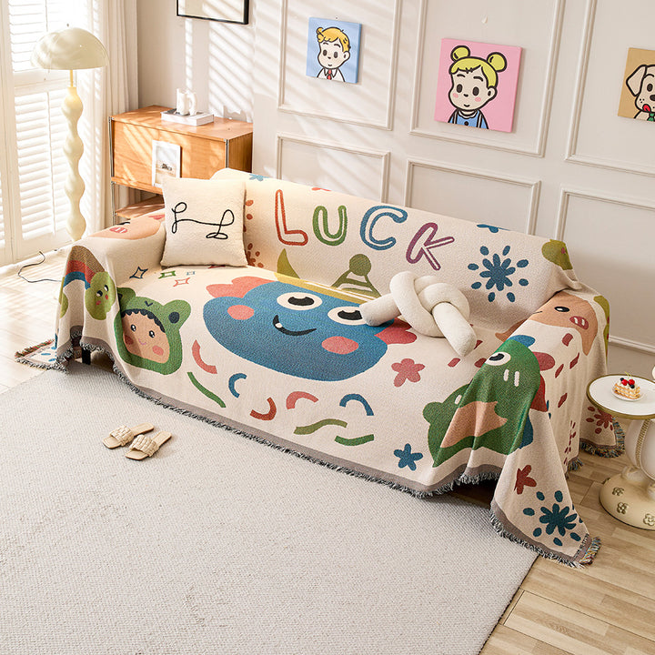Fun Cartoon-Themed Throw Blanket