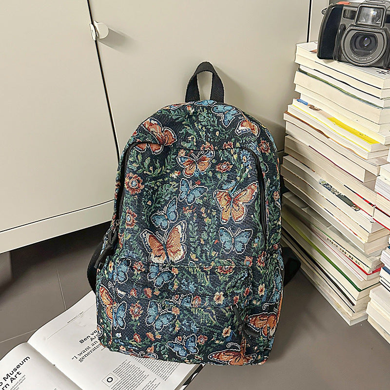 Floral Patterned Backpack