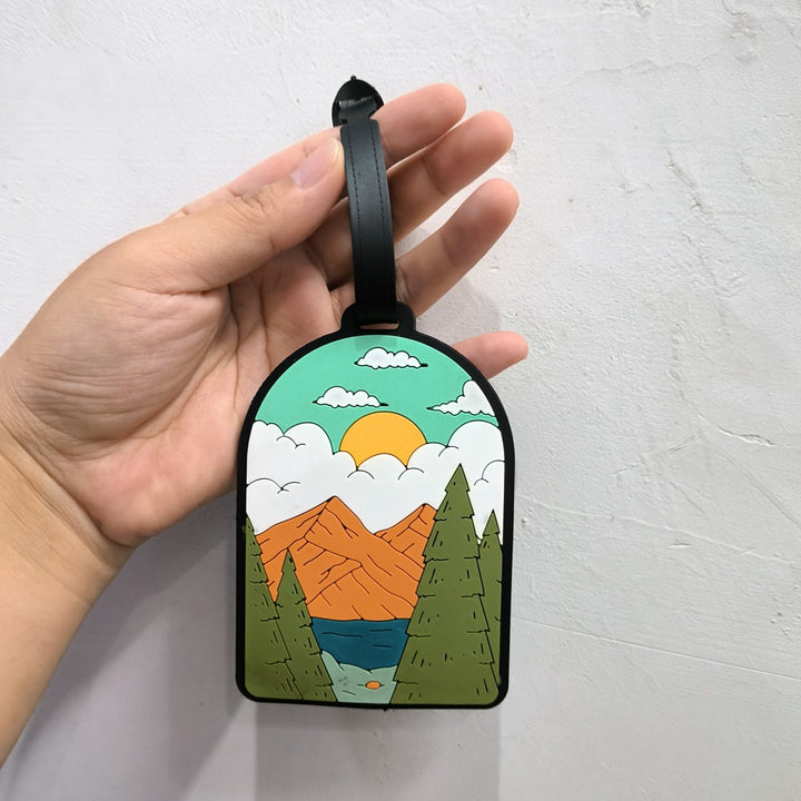 Adventure-Themed Luggage Tag Bowlift