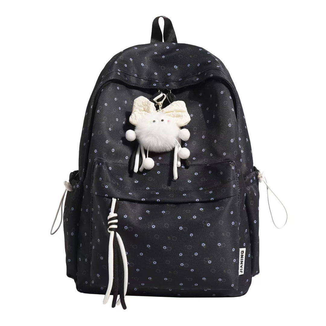 Cute Floral Print Backpack Bowlift
