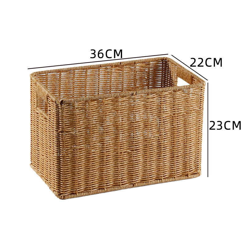 Home Storage Wicker Basket Bowlift