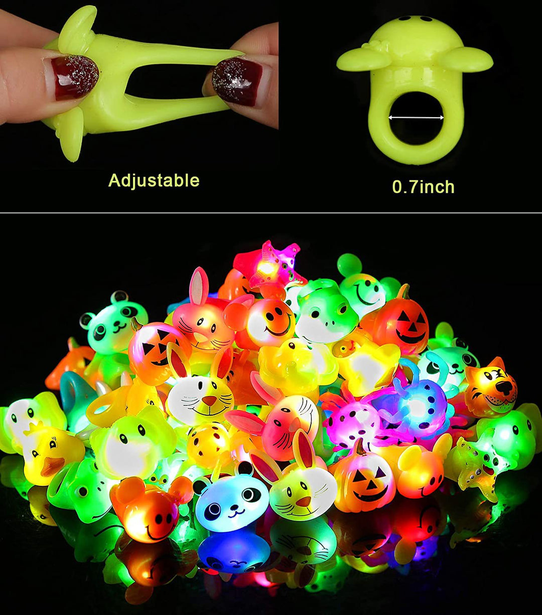 Unisex glow-in-the-dark Tierfiguren Bowlift