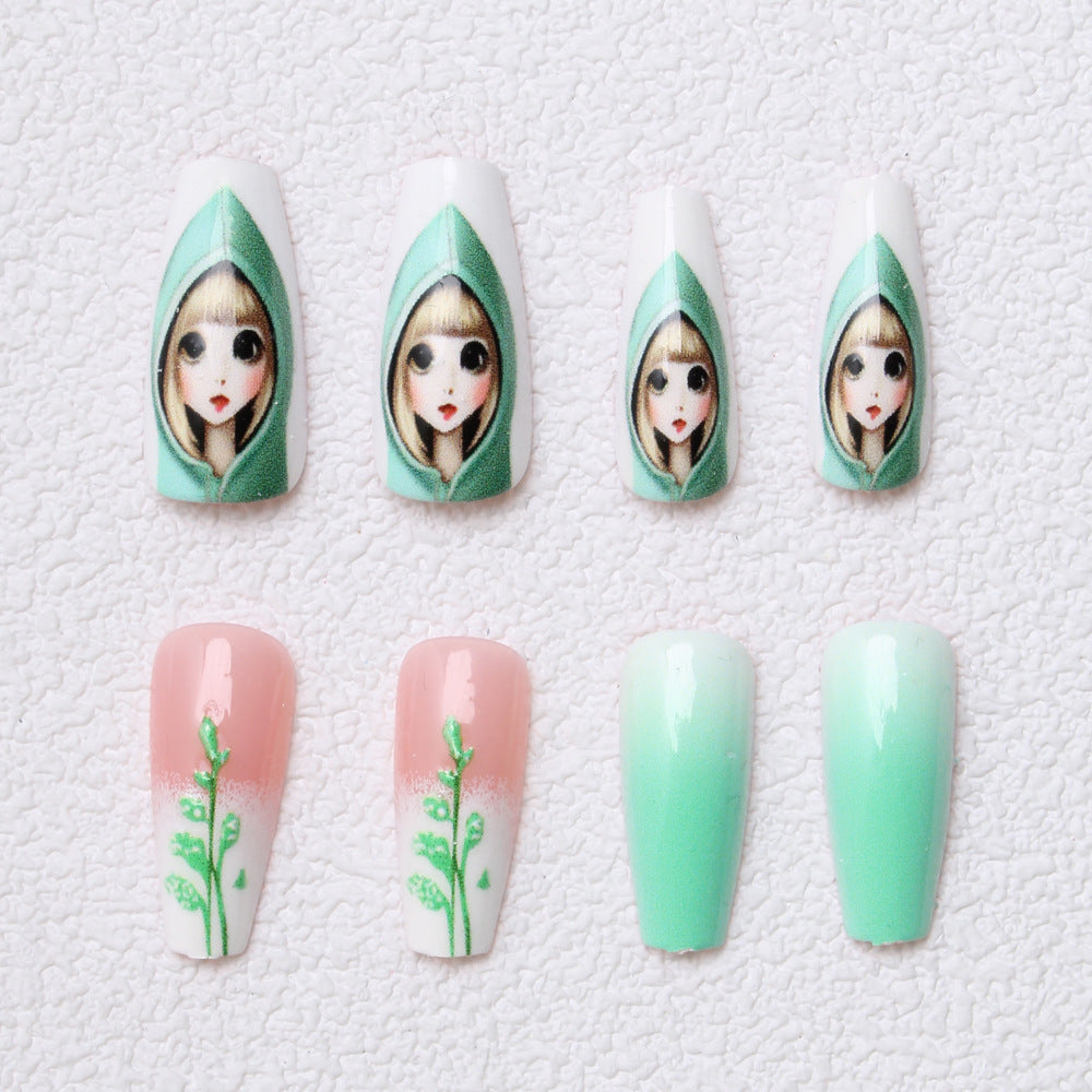 Artistic Character Design Press-On Nails Bowlift
