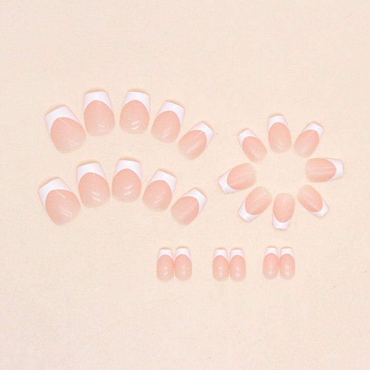 French Tip Acrylic Nail Extensions Bowlift