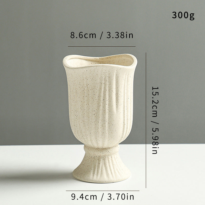 Elegant Textured Ceramic Flower Vase