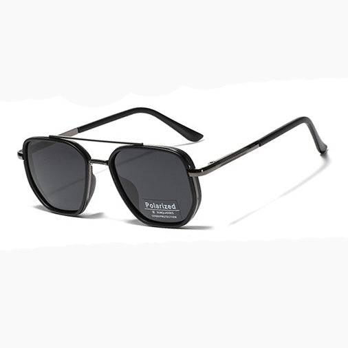 Women's Square Sunglasses with Polarized Lenses and Elegant Metal Frame Bowlift