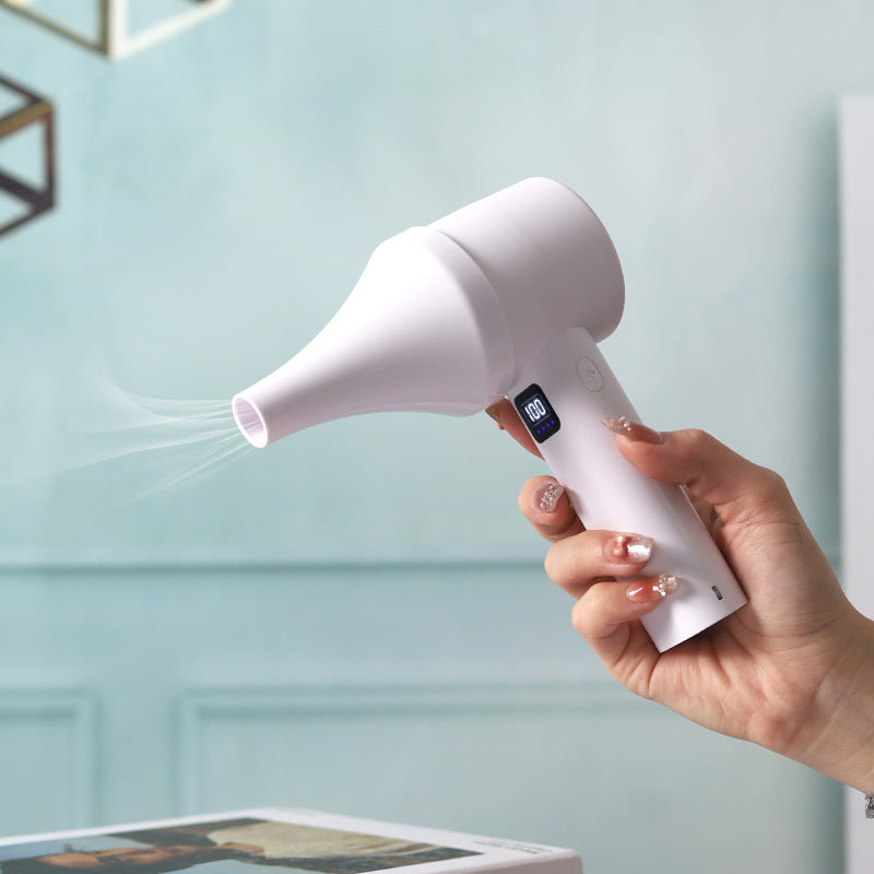Ladies portable mini misting fan with LCD temperature display Bowlift