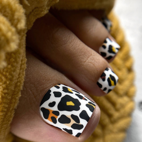 Playful Leopard Print Press-On Nails Bowlift