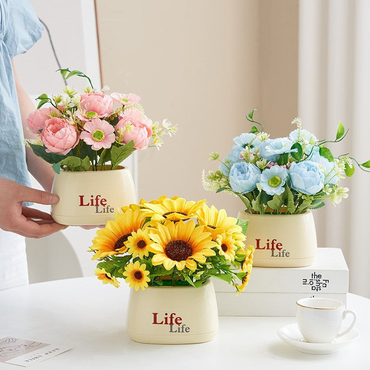 Lifelike Decorative Floral Arrangement