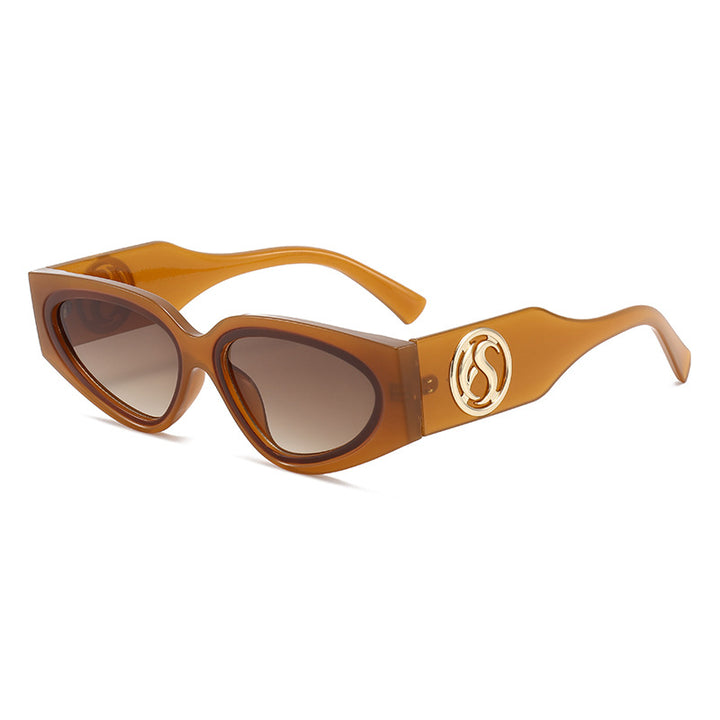 Women's Cat-Eye Sunglasses with Luxurious Frame and Glamorous Details Bowlift