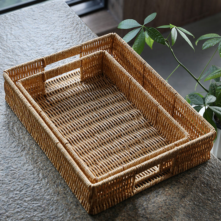Home Storage Woven Tray Bowlift