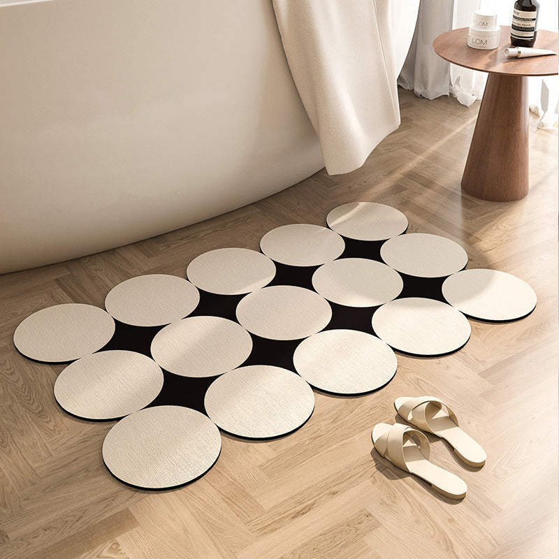 Abstract Shaped Bath Mat Bowlift